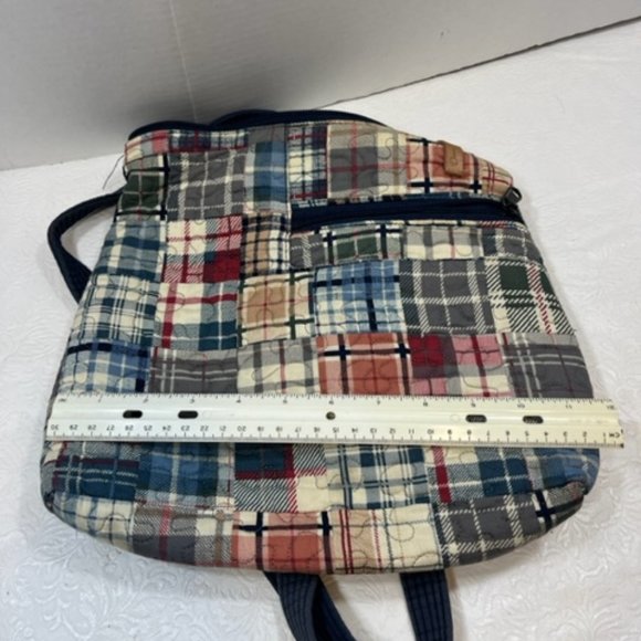 Donna Sharp Quilted Puzzle Designed Crossbody Bag Purse Adj 12x10.5" - Picture 10 of 11